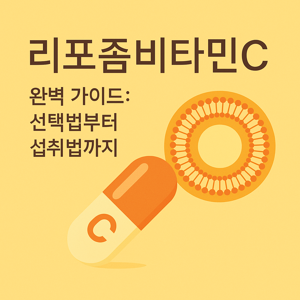 리포좀비타민C 완벽 가이드: 선택법부터 섭취법까지